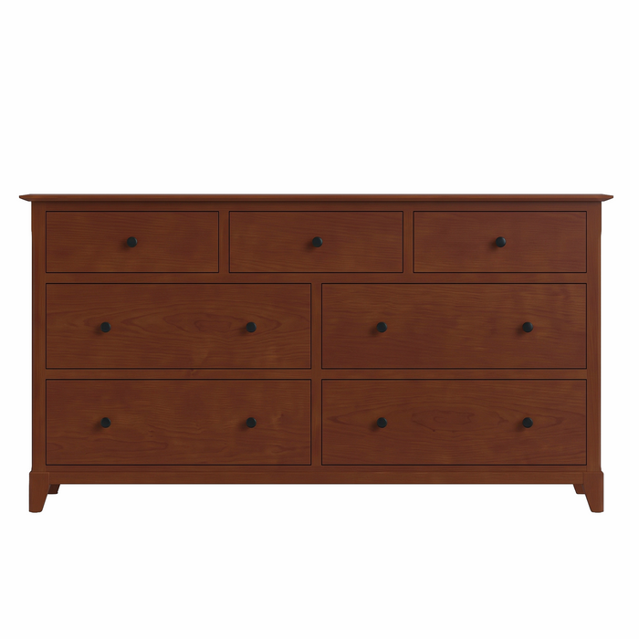Cabot Seven Drawer Dresser — Maple wood reference; selected finish may differ