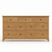 Cabot Seven Drawer Dresser — Oak wood reference; selected finish may differ
