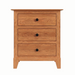 Cabot Three Drawer Nightstand — Cherry wood reference; selected finish may differ