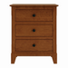 Cabot Three Drawer Nightstand — Cherry wood reference; selected finish may differ