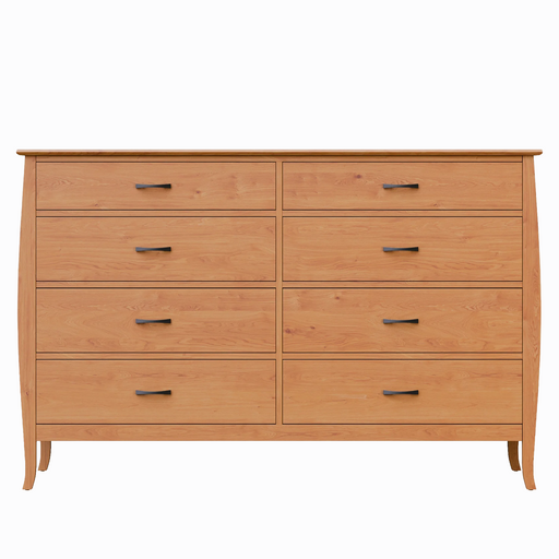 Cascade Eight Drawer Dresser — Cherry wood reference; selected finish may differ