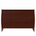 Cascade Eight Drawer Dresser — Cherry wood reference; selected finish may differ