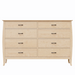 Cascade Eight Drawer Dresser — Maple wood reference; selected finish may differ