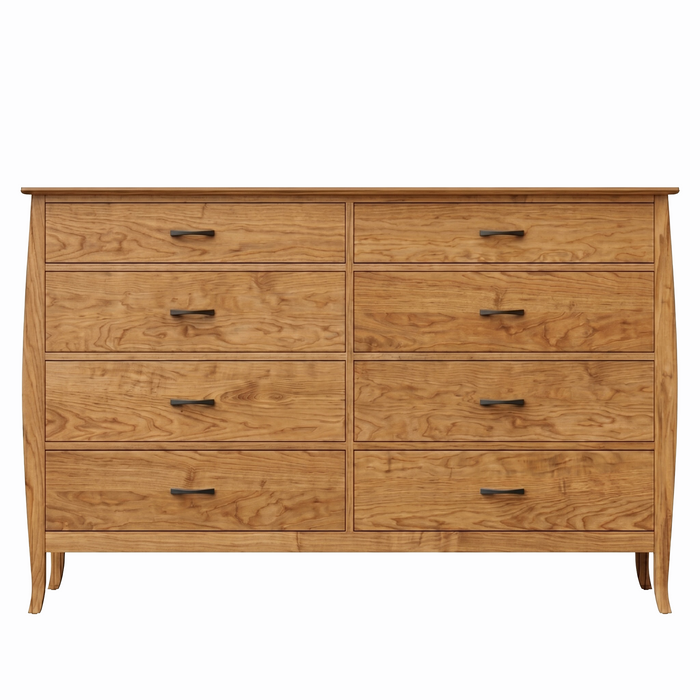 Cascade Eight Drawer Dresser — Oak wood reference; selected finish may differ