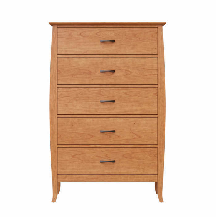 Cascade Five Drawer Chest — Cherry wood reference; selected finish may differ