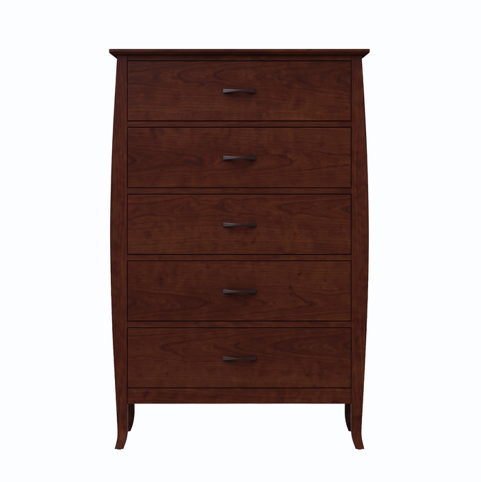 Cascade Five Drawer Chest — Cherry wood reference; selected finish may differ