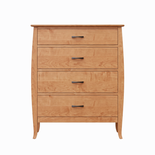 Cascade Four Drawer Chest — Cherry wood reference; selected finish may differ