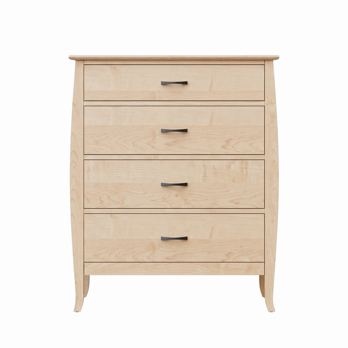 Cascade Four Drawer Chest — Maple wood reference; selected finish may differ