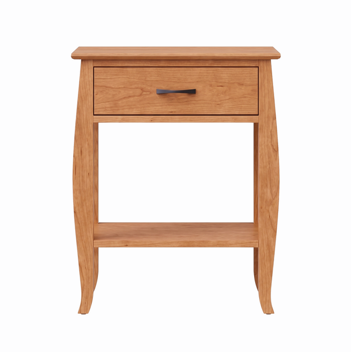 Cascade One Drawer Nightstand — Cherry wood reference; selected finish may differ