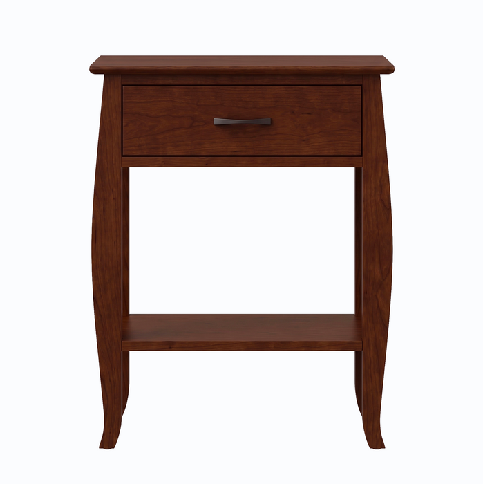 Cascade One Drawer Nightstand — Cherry wood reference; selected finish may differ