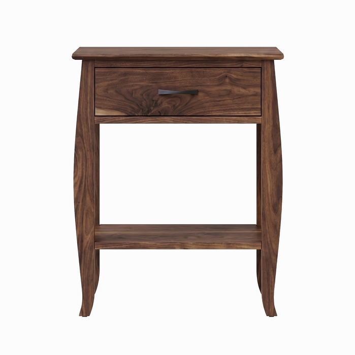 Cascade One Drawer Nightstand — Walnut wood reference; selected finish may differ