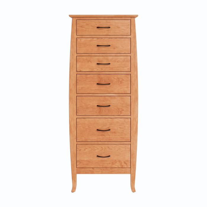 Cascade Seven Drawer Lingerie Chest — Cherry wood reference; selected finish may differ