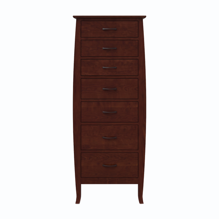 Cascade Seven Drawer Lingerie Chest — Cherry wood reference; selected finish may differ
