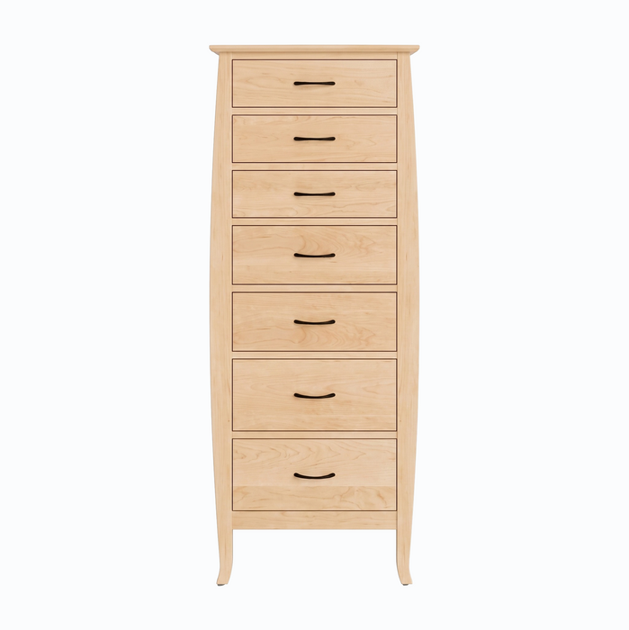 Cascade Seven Drawer Lingerie Chest — Maple wood reference; selected finish may differ