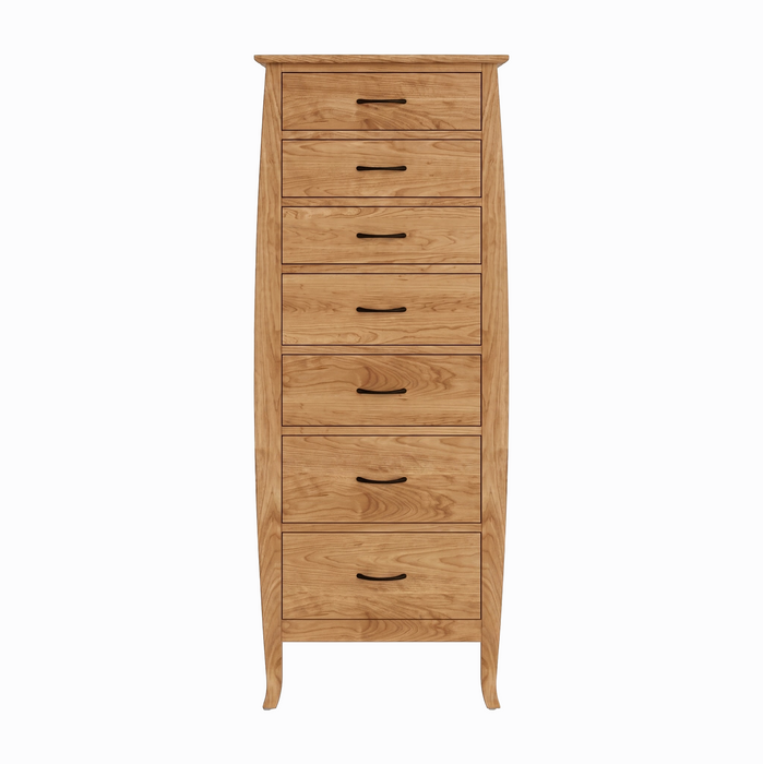 Cascade Seven Drawer Lingerie Chest — Oak wood reference; selected finish may differ