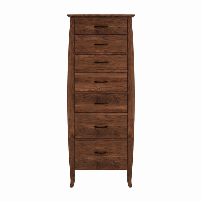 Cascade Seven Drawer Lingerie Chest — Walnut wood reference; selected finish may differ