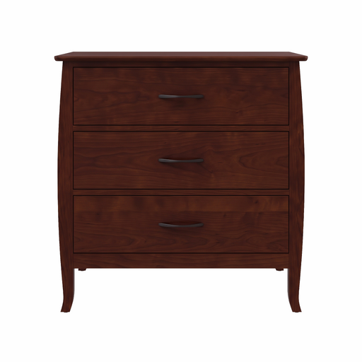 Cascade Three Drawer Chest — Cherry wood reference; selected finish may differ