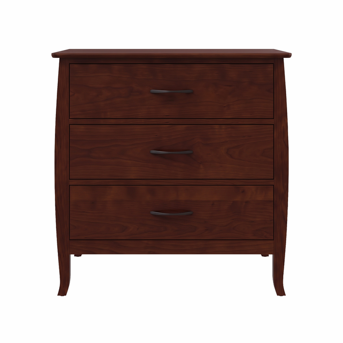 Cascade Three Drawer Chest — Cherry wood reference; selected finish may differ