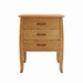 Cascade Three Drawer Nightstand — Oak wood reference; selected finish may differ