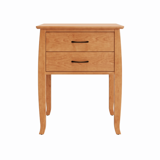 Cascade Two Drawer Nightstand — Cherry wood reference; selected finish may differ