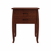 Cascade Two Drawer Nightstand — Cherry wood reference; selected finish may differ