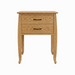 Cascade Two Drawer Nightstand — Oak wood reference; selected finish may differ