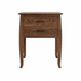 Cascade Two Drawer Nightstand — Walnut wood reference; selected finish may differ
