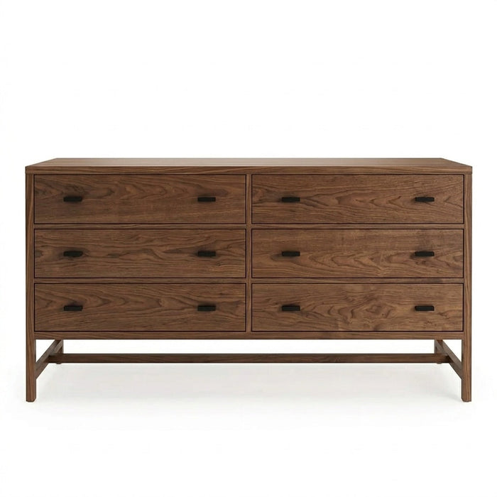 Chelsea Six Drawer Dresser — Walnut wood reference photo; selected finish may differ