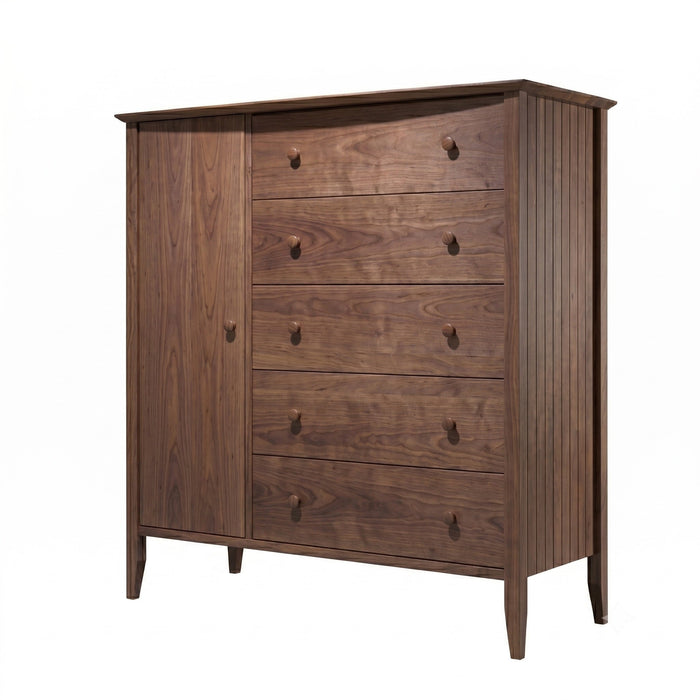 Coastal Armoire — Walnut wood reference; selected finish may differ