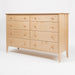 Coastal Eight Drawer Dresser — Maple wood reference; selected finish may differ