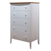 Coastal Five Drawer Chest — Maple wood reference; selected finish may differ