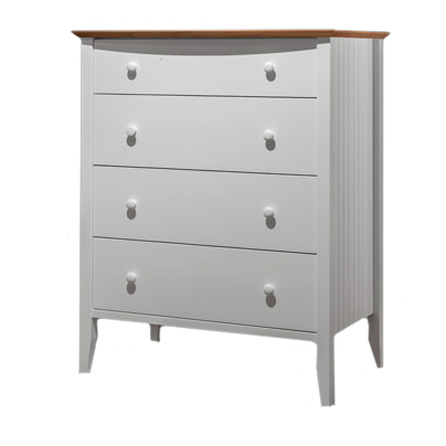 Coastal Four Drawer Chest — Maple wood reference; selected finish may differ