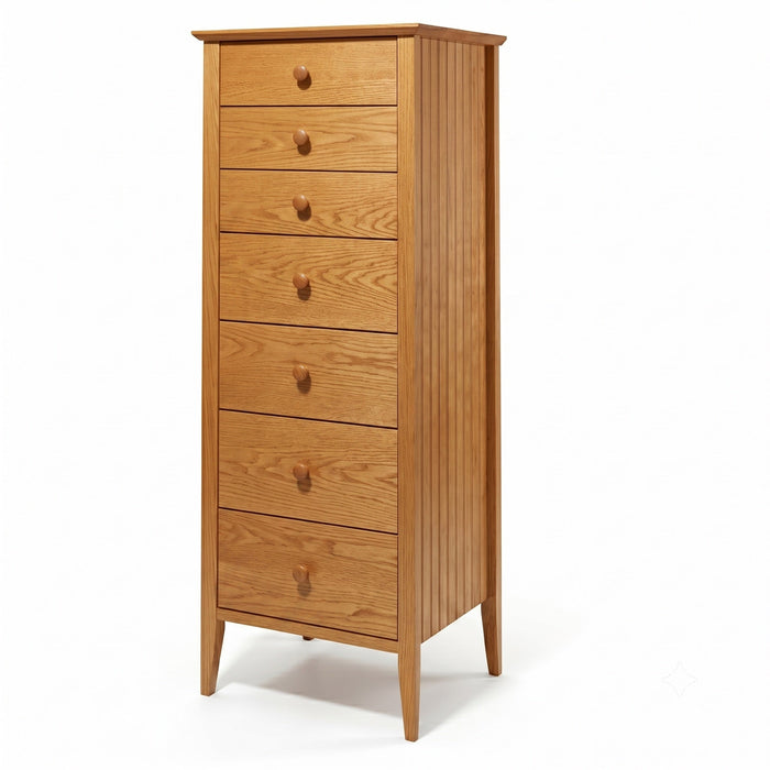 Coastal Lingerie Chest — Oak wood reference; selected finish may differ