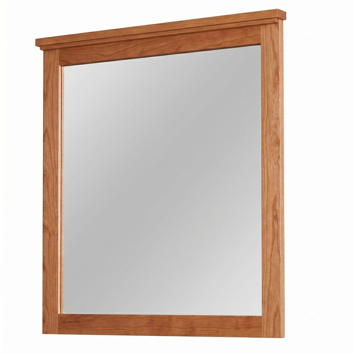 Coastal Mirror — Cherry wood reference; selected finish may differ
