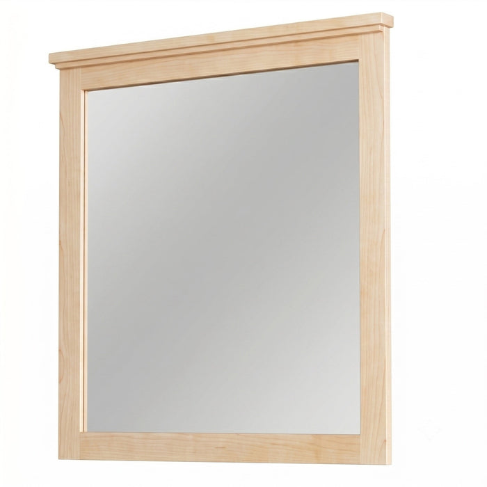 Coastal Mirror — Maple wood reference; selected finish may differ