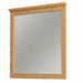 Coastal Mirror — Oak wood reference; selected finish may differ