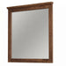 Coastal Mirror — Walnut wood reference; selected finish may differ