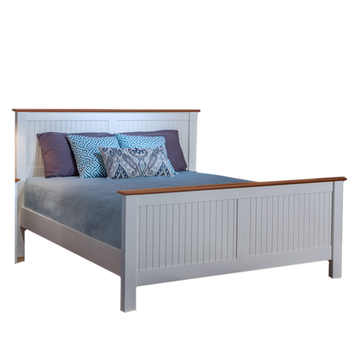 Coastal Panel Bed High Footboard — Maple wood reference; selected finish may differ
