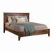 Coastal Panel Bed Low Footboard — Walnut wood reference; selected finish may differ