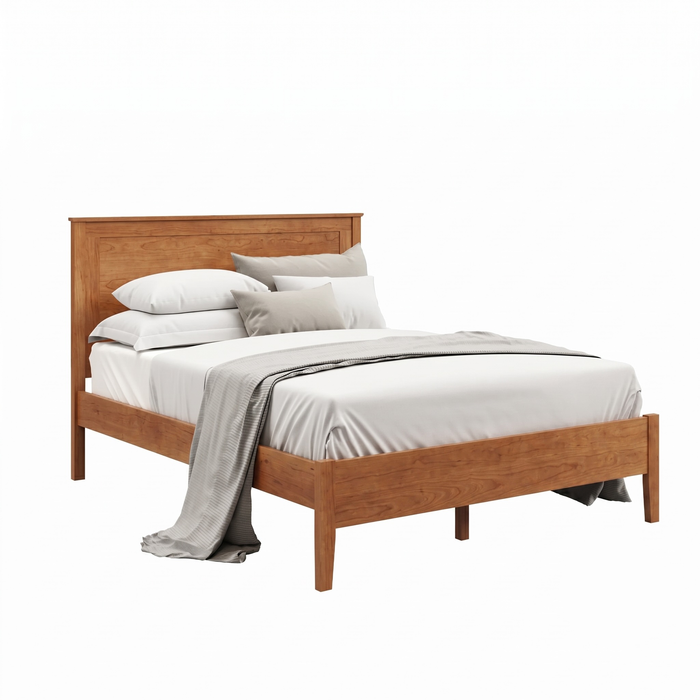Norwich Panel Bed Low Footboard — Cherry wood reference; selected finish may differ