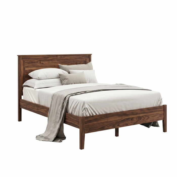 Norwich Panel Bed Low Footboard — Walnut wood reference; selected finish may differ