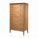 Coastal Six Drawer Chest — Oak wood reference; selected finish may differ