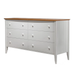 Coastal Six Drawer Dresser — Maple wood reference; selected finish may differ