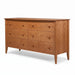 Coastal Six Drawer Dresser — Cherry wood reference; selected finish may differ