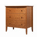 Coastal Three Drawer Chest — Cherry wood reference; selected finish may differ