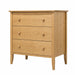 Coastal Three Drawer Chest — Oak wood reference; selected finish may differ