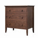 Coastal Three Drawer Chest — Walnut wood reference; selected finish may differ