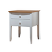 Coastal Two Drawer Nightstand — Maple wood reference; selected finish may differ