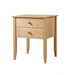 Coastal Two Drawer Nightstand — Maple wood reference; selected finish may differ