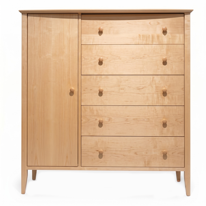 Cottage Armoire — Maple wood reference; selected finish may differ